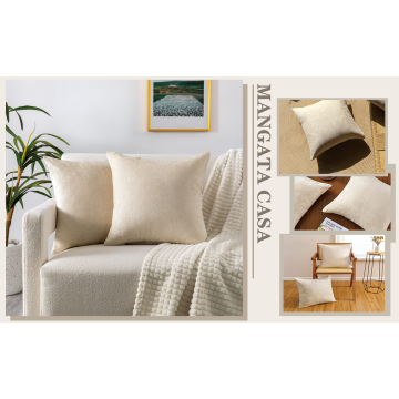 Chenille Square Throw Pillow Covers 18x18 inch